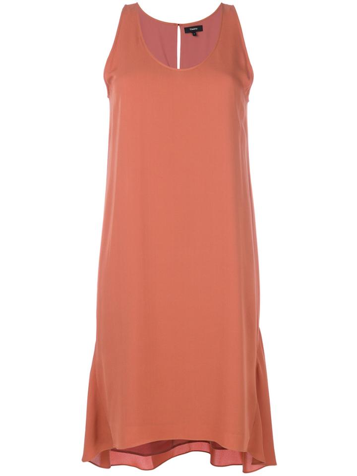 Theory U-neck Midi Dress - Nude & Neutrals