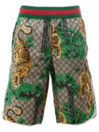 Gucci Bengal Print Swim Shorts, Men's, Size: 48, Polyamide