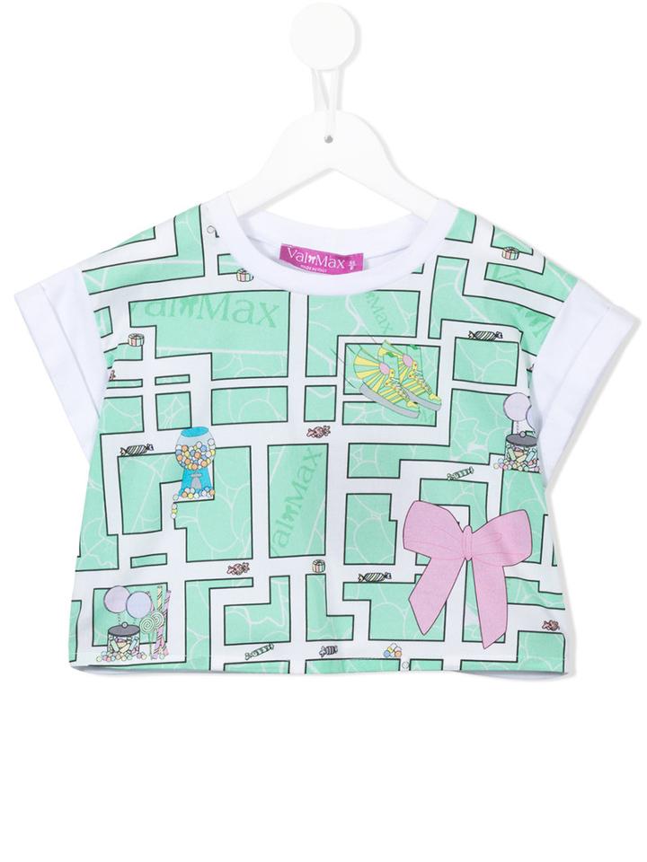 Valmax Kids - Printed T-shirt - Kids - Cotton/elastodiene - 5 Yrs, Green