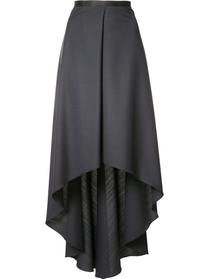 Brunello Cucinelli Mid-length Pleated Skirt, Women's, Size: 40, Black, Silk