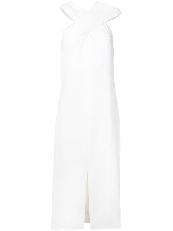 Nomia Overlay Dress - White