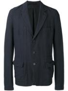 Haider Ackermann Multi-pocket Blazer, Men's, Size: 46, Blue, Cotton/linen/flax/spandex/elastane