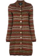 Jean Paul Gaultier Pre-owned Long Knitted Cardigan - Multicolour