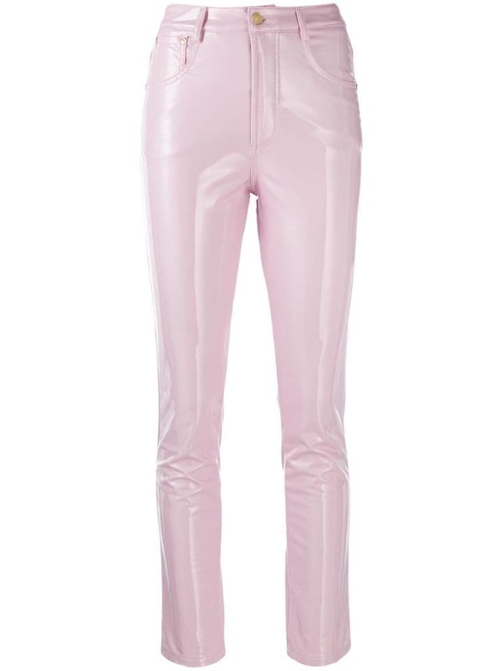 Chiara Ferragni Flirting Vinyl Pants - Pink