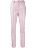 Chiara Ferragni Flirting Vinyl Pants - Pink