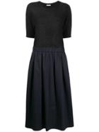Peserico Jumper Flared Dress - Blue