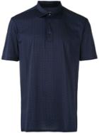Ermenegildo Zegna - Patterned Polo - Men - Cotton - 48, Blue, Cotton
