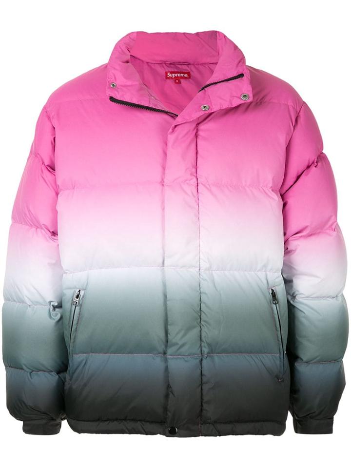 Supreme Gradient Puffer Jacket - Pink