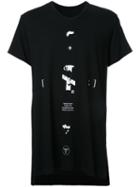 Julius Text Print T-shirt, Men's, Size: 4, Black, Cotton/modal