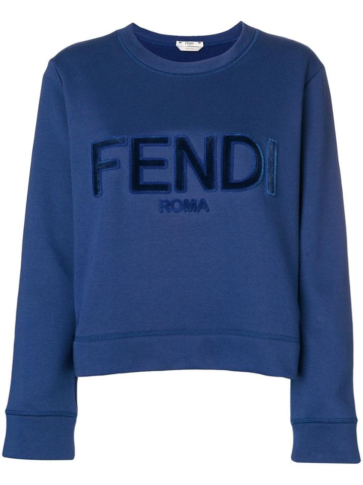 Fendi Logo Sweatshirt - Blue