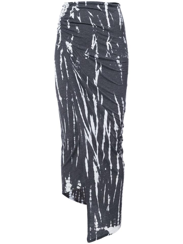 Alice+olivia - Kay Convertible Ruched Skirt - Women - Cotton/polyester/viscose - 6, Black, Cotton/polyester/viscose