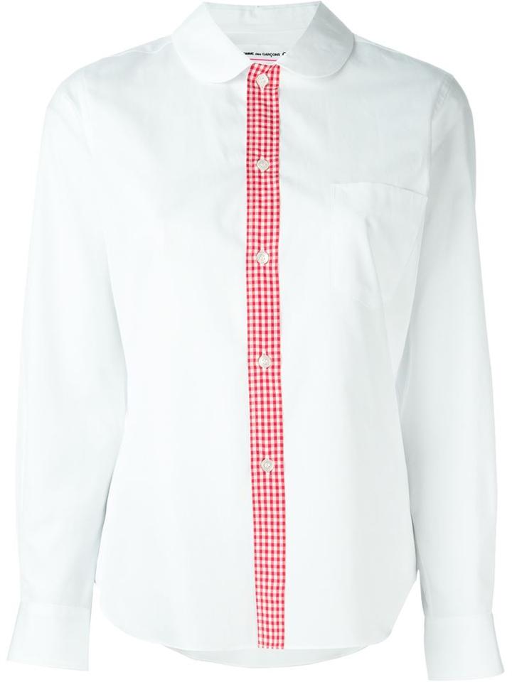 Comme Des Garçons Girl Gingham Placket Blouse