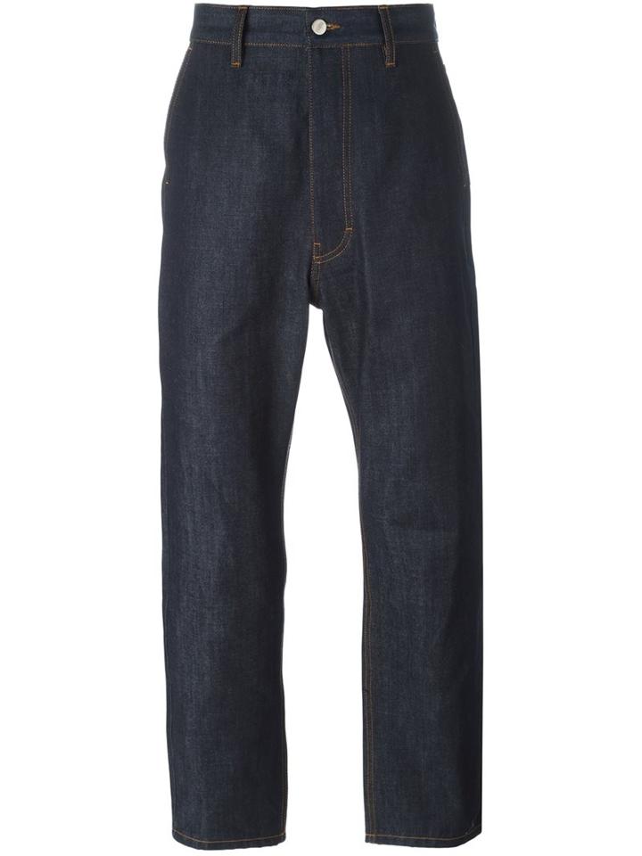 Ami Alexandre Mattiussi Straight Jeans, Men's, Size: 30, Blue, Cotton