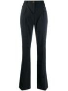 Dolce & Gabbana Straight Pleated Trousers - Black