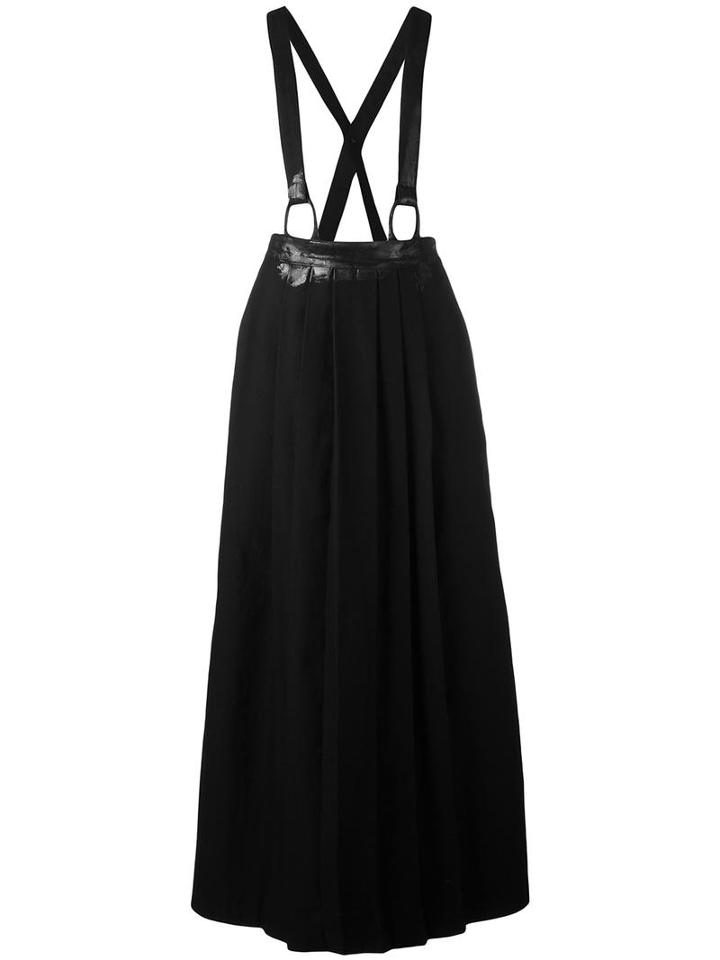 Yohji Yamamoto Suspender Skirt, Women's, Size: 2, Black, Cotton