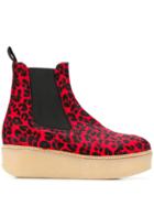 Flamingos Mona Animal-pattern Boots - Red