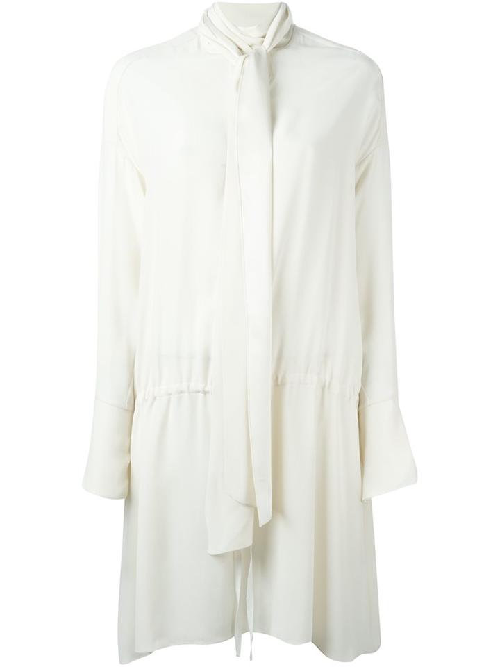 Chloé Neck Scarf Dress, Women's, Size: 36, Nude/neutrals, Silk