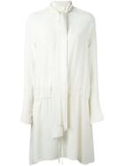 Chloé Neck Scarf Dress, Women's, Size: 36, Nude/neutrals, Silk