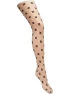 Fendi Printed Tights - Neutrals