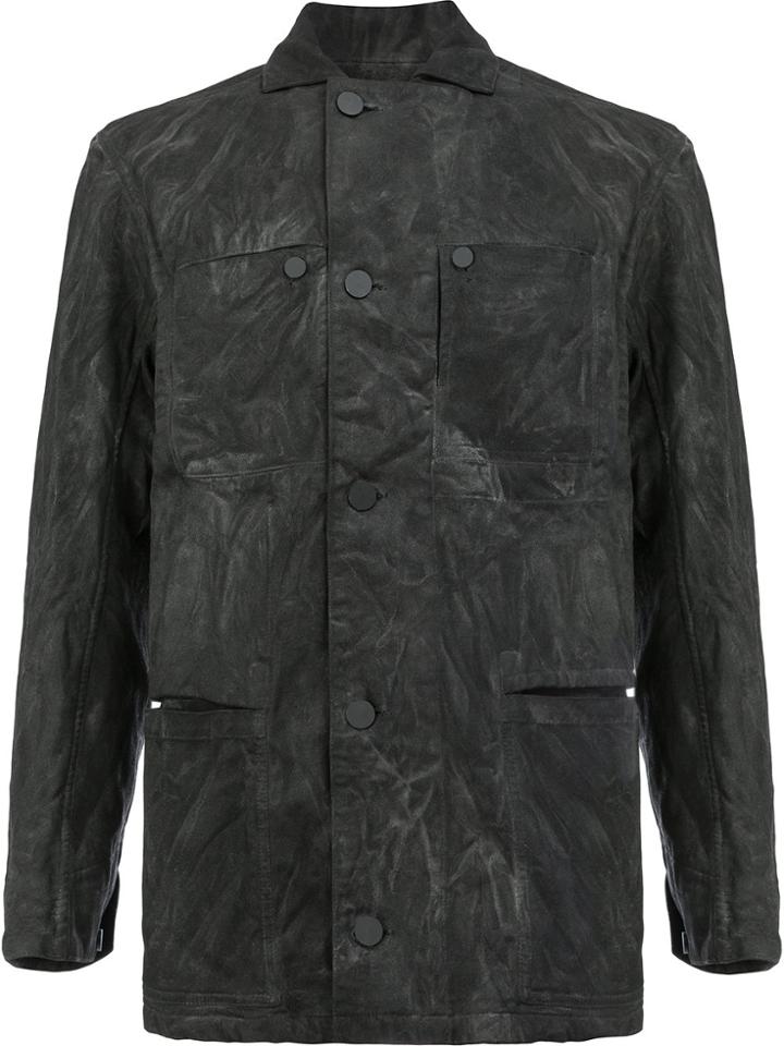 11 By Boris Bidjan Saberi Button Up Military Jacket - Black