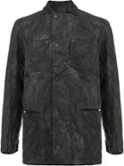 11 By Boris Bidjan Saberi Button Up Military Jacket - Black