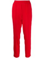 Cambio Side-stripe Track Trousers - Red