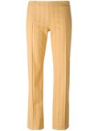 Romeo Gigli Pre-owned Striped Trousers - Yellow
