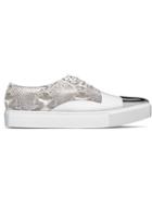 Myswear Hoxton Sneakers, Women's, Size: 35, White, Nappa Leather/python Skin/rubber