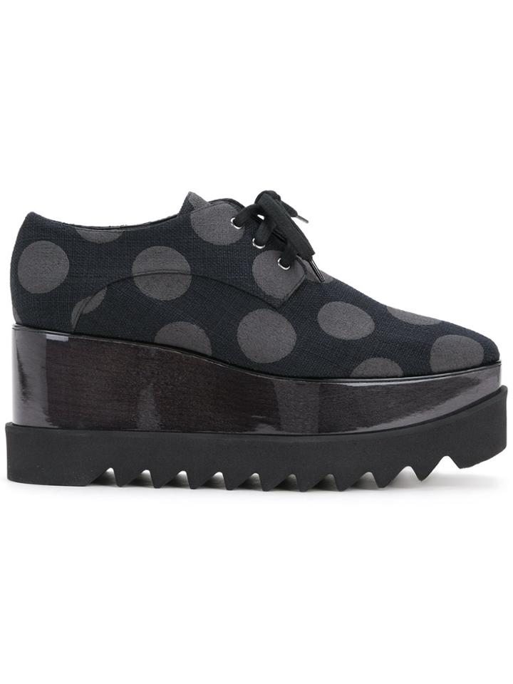 Stella Mccartney Polka-dot Elyse Shoes - Black