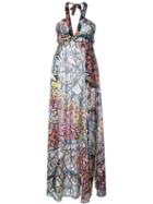 Emilio Pucci Printed Halter-neck Dress