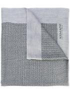 Armani Collezioni - Printed Fringed Scarf - Men - Polyester/modal/viscose - One Size, Grey, Polyester/modal/viscose