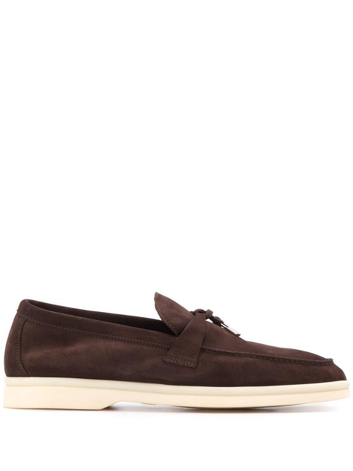 Loro Piana Classic Slip-on Loafers - Brown