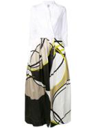 Sara Roka Long Shirt Dress - White