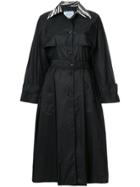 Prada Slightly Puffed Long Coat - Black