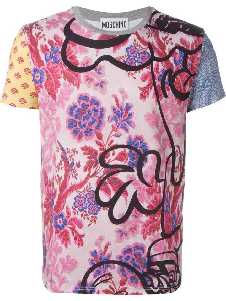 Moschino Cartoon Print T-shirt, Men's, Size: 48, Cotton