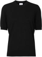 Burberry Logo Short-sleeved Sweater - Black