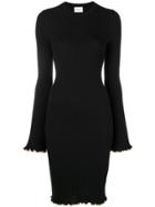Dondup Frill Trim Knitted Dress - Black