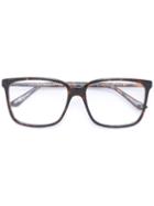 Gucci Eyewear Tortoiseshell Square Glasses, Brown, Acetate