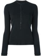 Kristensen Du Nord Henley Longsleeved T-shirt, Women's, Size: 3, Black, Cotton
