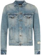 Alanui Cashmere Patch Denim Jacket - Blue