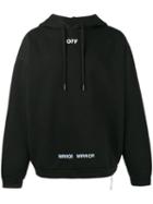 Off-white - 'care Of' Print Hoodie - Men - Cotton - Xs, Black, Cotton