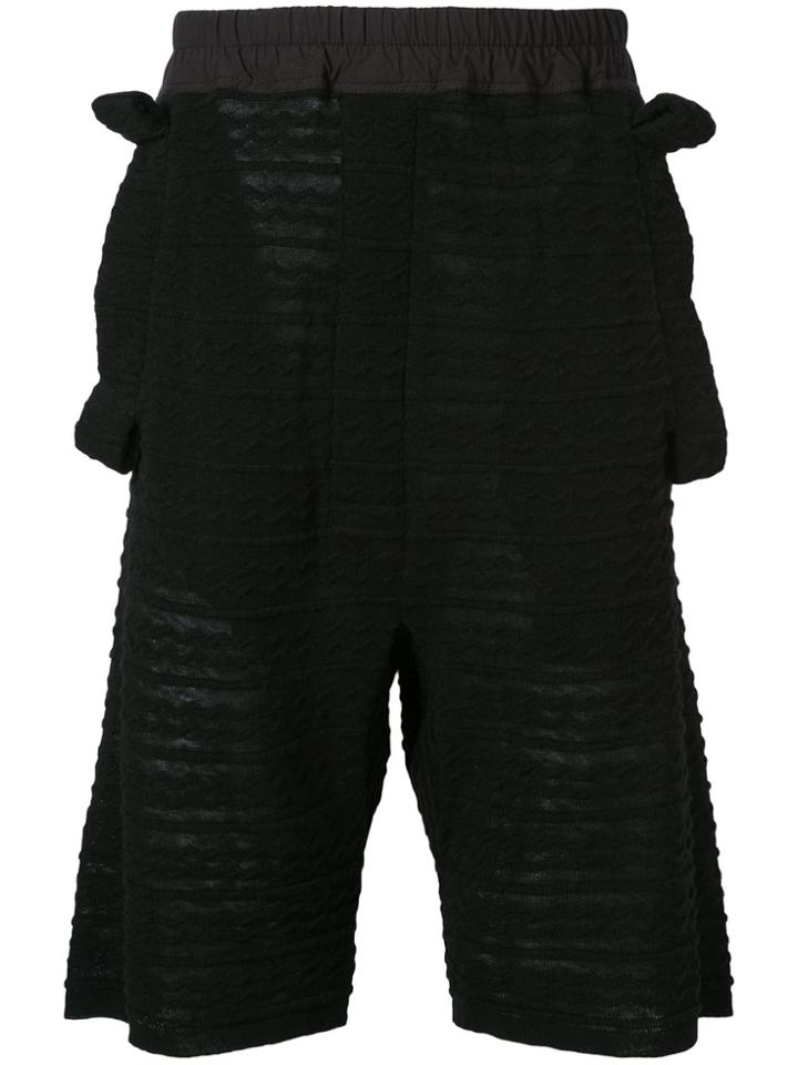 Bernhard Willhelm Drop-crotch Shorts - Black