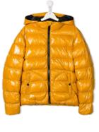 Herno Kids Teen Hooded Coat - Yellow