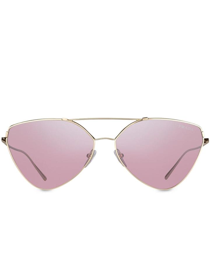 Prada Geometric Tinted Sunglasses - Metallic