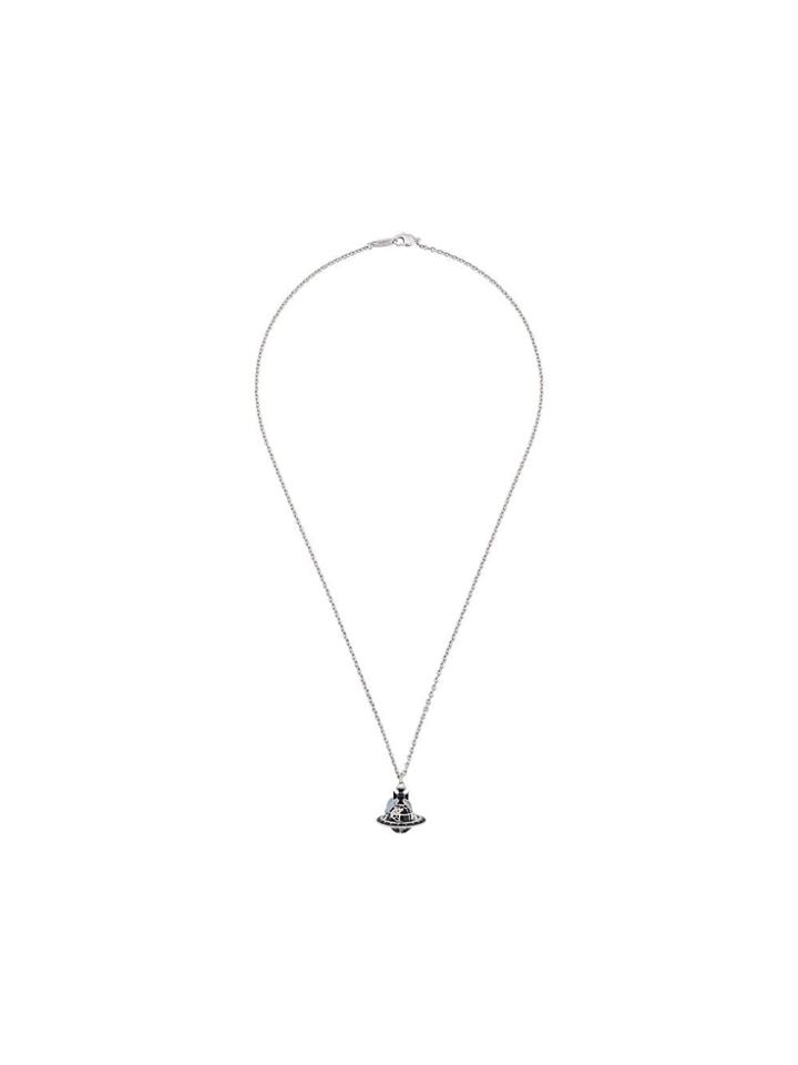 Vivienne Westwood Logo Pendant Necklace - Black