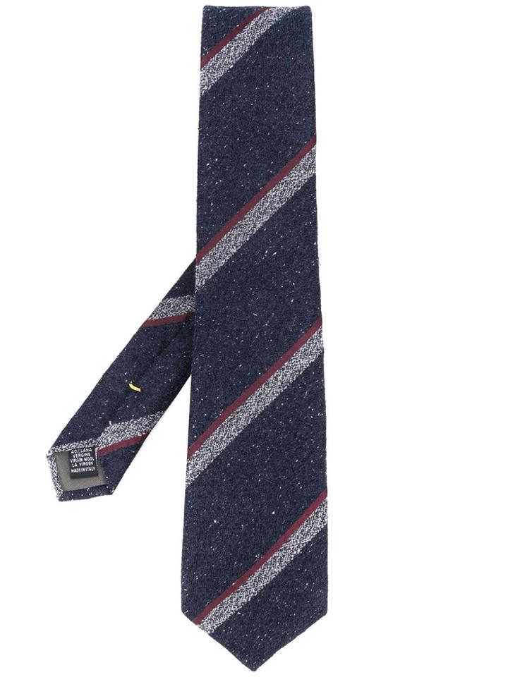 Canali Mottled Regatta Tie - Blue