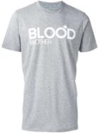 Blood Brother Logo Print T-shirt - Grey