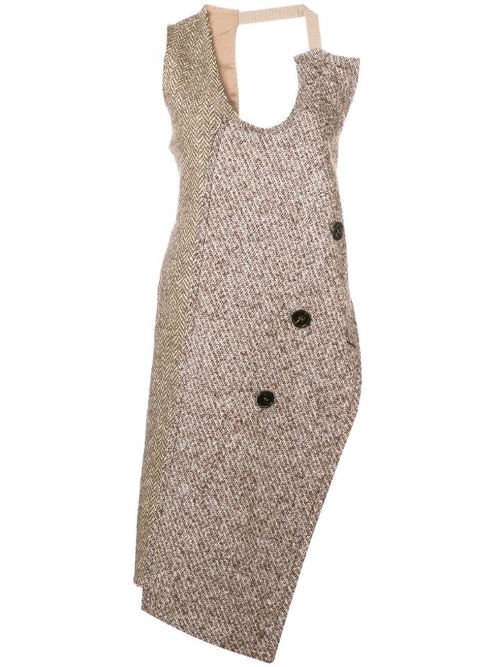 Erika Cavallini Apron-style Coat - Brown