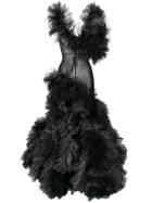 Loulou Cloud Tulle-detail Gown - Black