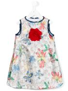 Simonetta Floral Print Dress, Girl's, Size: 8 Yrs, White
